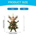 thumbnail image 3 of Cute Reindeer Christmas Ornament, Acrylic Christmas Tree Hanging Decoration with Festive Tree & Santa Hat, 4*4 inch Animal Xmas Ornament for Holiday Tree Decor, Home Decoration Gift for Christmas, 3 of 9