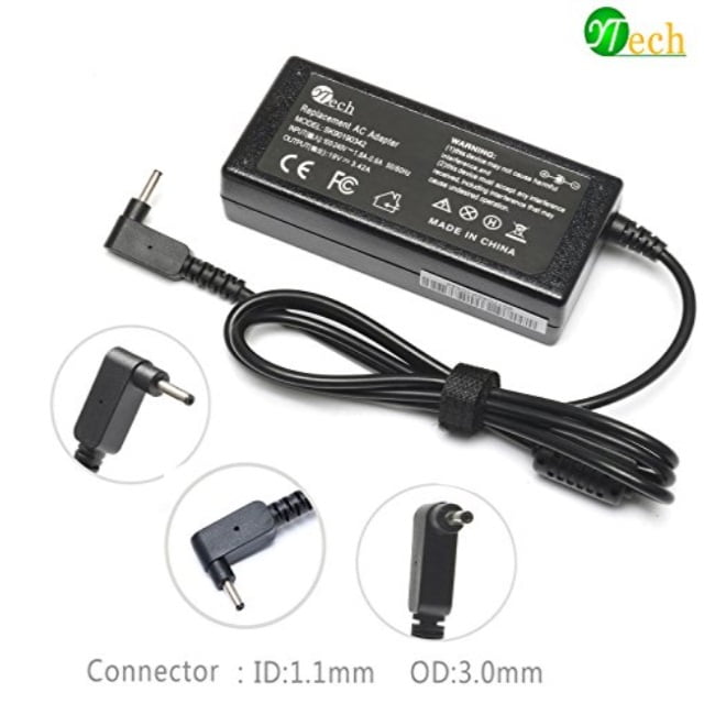 ytech 19v 3.42a 65w adapter charger power cord for acer chromebook 11