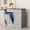 Gray, variant on Joywind Double Tilt Out Trash Cabinet, Wooden Free Standing Recycling Bin, 20 Gallon,Black