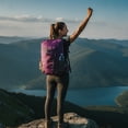 thumbnail image 4 of Clearance Under $6, 1 Pack Lightweight Foldable Backpack, Portable Storage Travel Bag, Packable Outdoor Daypack for Hiking & Camping, 42x28x20cm(B), 4 of 8