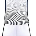 thumbnail image 6 of Afuyipoi Boys 2-Piece Soccer Summer Outfit (4-13 Years) Breathable Performance V-Neck Jersey and Athletic Shorts Set For Toddler and Kids White 12/13, 6 of 6