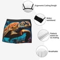 thumbnail image 3 of Hirioo Colorful Flower Sea Turtle for Men's Boxer Briefs Men Cotton Underwear Boxer Briefs Panties-Small, 3 of 5