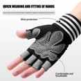 thumbnail image 2 of 1Pair Compression Arthritis Gloves - Half Finger Arthritis Gloves For Men I9J4, 2 of 9