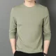 thumbnail image 3 of Ropa para hombre, camiseta verde lisa, camiseta para hombre, unicolor, talla grande, cuello en V, seda helada, gran tamaño, moda Harajuku, nueva y original, 3 of 5