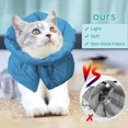 thumbnail image 3 of Cat Recovery Collar, Soft Adjustable Cat Cone Collar, Breathable Cat Neck Protective Collar After Surgery Stop Licking, Elizabethan Collar, Lightweight Waterproof Pets Cone Alternative(S), 3 of 7