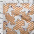 thumbnail image 3 of oneOone Rayon Light Peach Fabric Kawai Craft Projects Decor Fabric Printed By The Yard 56 Inch Wide, 3 of 5