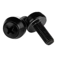 thumbnail image 2 of StarTech.com CABSCRWSM62B M6 Mounting Screws for Server Rack, 100-Pack, Black, 2 of 4