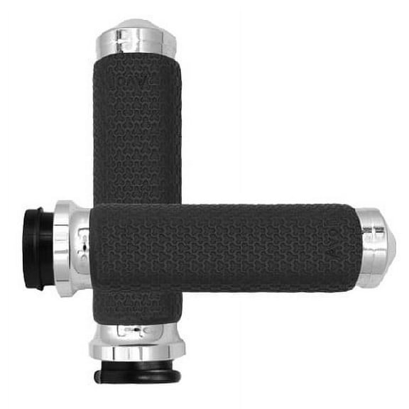 Avon Grips MF-63-CH-FLY Memory Foam Grips - 1.375in. - Chrome