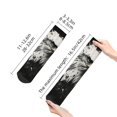 thumbnail image 2 of Bingfone Ink Style Bald Eagle Design Patterned Men's Women's Casual Cotton Socks, 2 of 5