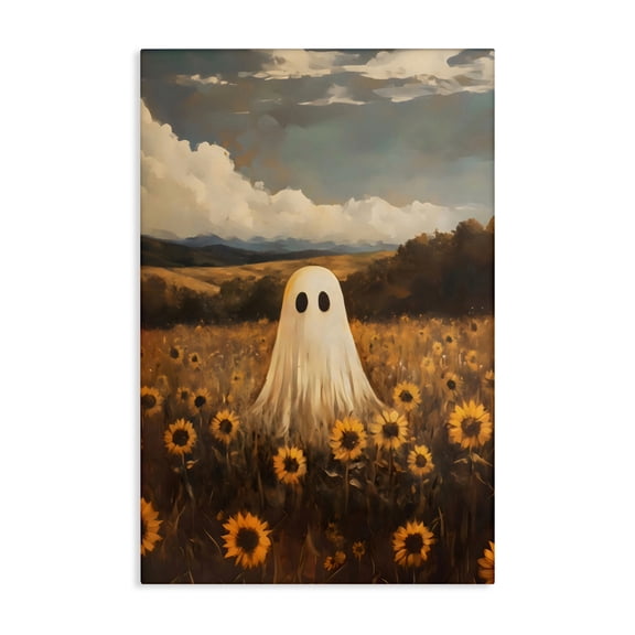 Stupell Industries French Country Ghost In Sunflower Field Canvas Art, 16 x 24, by Arlington Prints