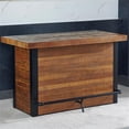 thumbnail image 3 of Pemberly Row Modern Transitional Chestnut Wood Finish 42" Home Bar, 3 of 10