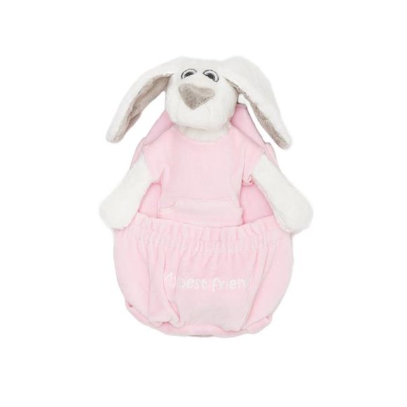 Milo & Lilirose ML812-ML812P Milo Plush Toy Plus Backpack, Pink Velvet
