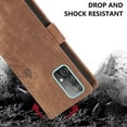 thumbnail image 6 of Flower&Butterfly Pattern Wallet Case for Samsung Galaxy A13 4G/5G,Dteck Magnetic Leather Case Shockproof Rubber Kickstand Full Body Protective Cover with Wrist Strap,Brown, 6 of 6