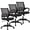 Black, variant on Mid-Back Ergonomic Mesh Office Chair, Black Swivel Desk Chair with Lumbar Support, Adjustable Height, Rolling Wheels, 250 lbs Capacity for Home Office & Workspace