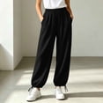 thumbnail image 5 of CQONEPT Womens Sweatpants High Waist Lounge Casual Joggers Drawstring Cuffs Athletic Lounge Pants Workout Casual Trousers with Pockets, 5 of 6