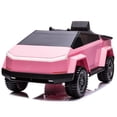 thumbnail image 1 of KingToys Pink Cybertruck Style Kids Ride On Truck 12V With Remote Control, 1 of 3
