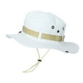 thumbnail image 2 of Unisex Wide Brim Bucket Hat Boonie Sun Hat Fishing Hiking Outdoor Casual Wear, 2 of 3