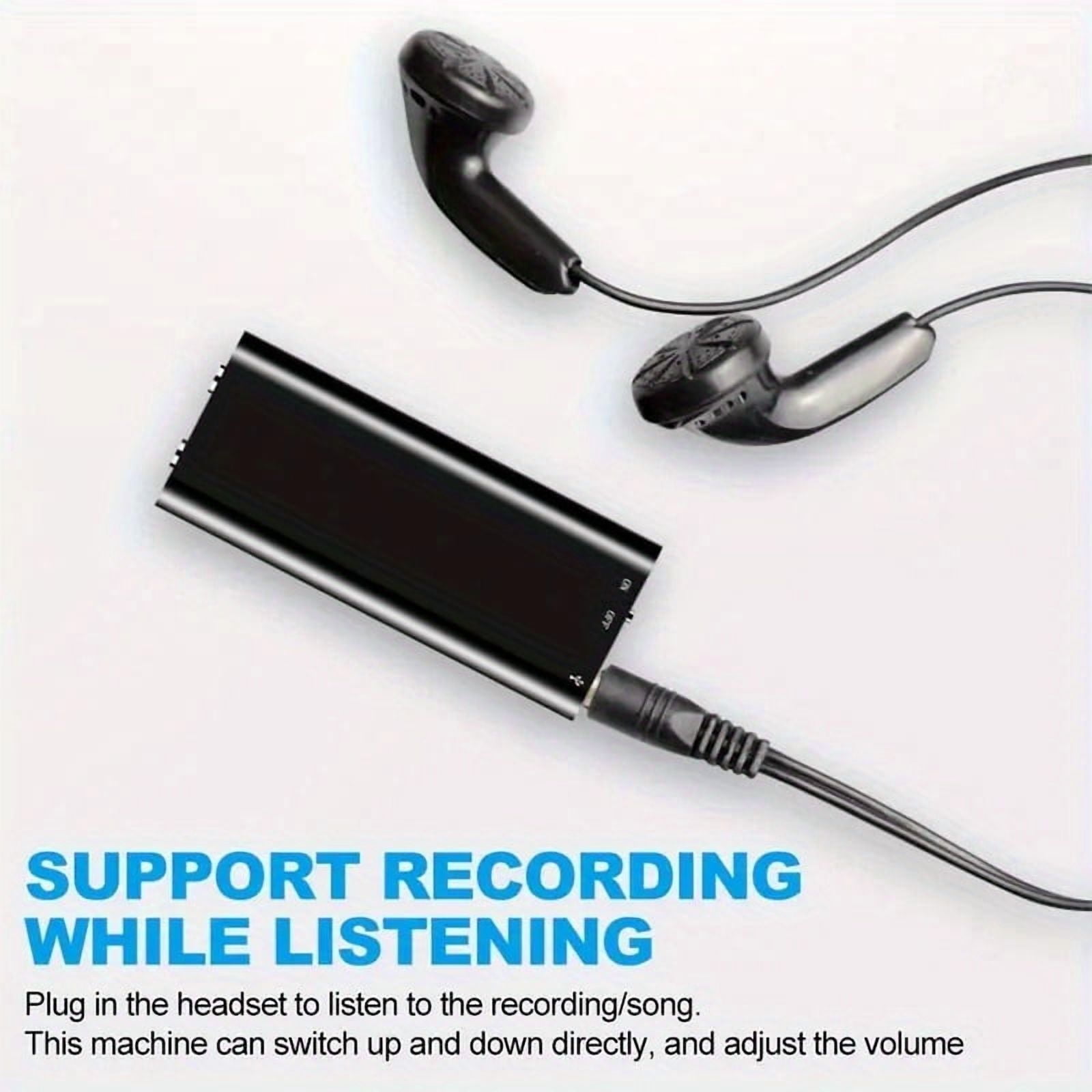 32GB/ 16GB Tape recorder 3-in-1 Mp3 Player Professional Voice Digital Audio Mini Voice Recorder 192Kbps Recording WAV Audio Recorder