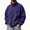 Purple, variant on GUZOM Mens Fleece Jacket with Zipper Pockets,Full Zip Loose Fit Stand Collar,Orange,Size 3XL