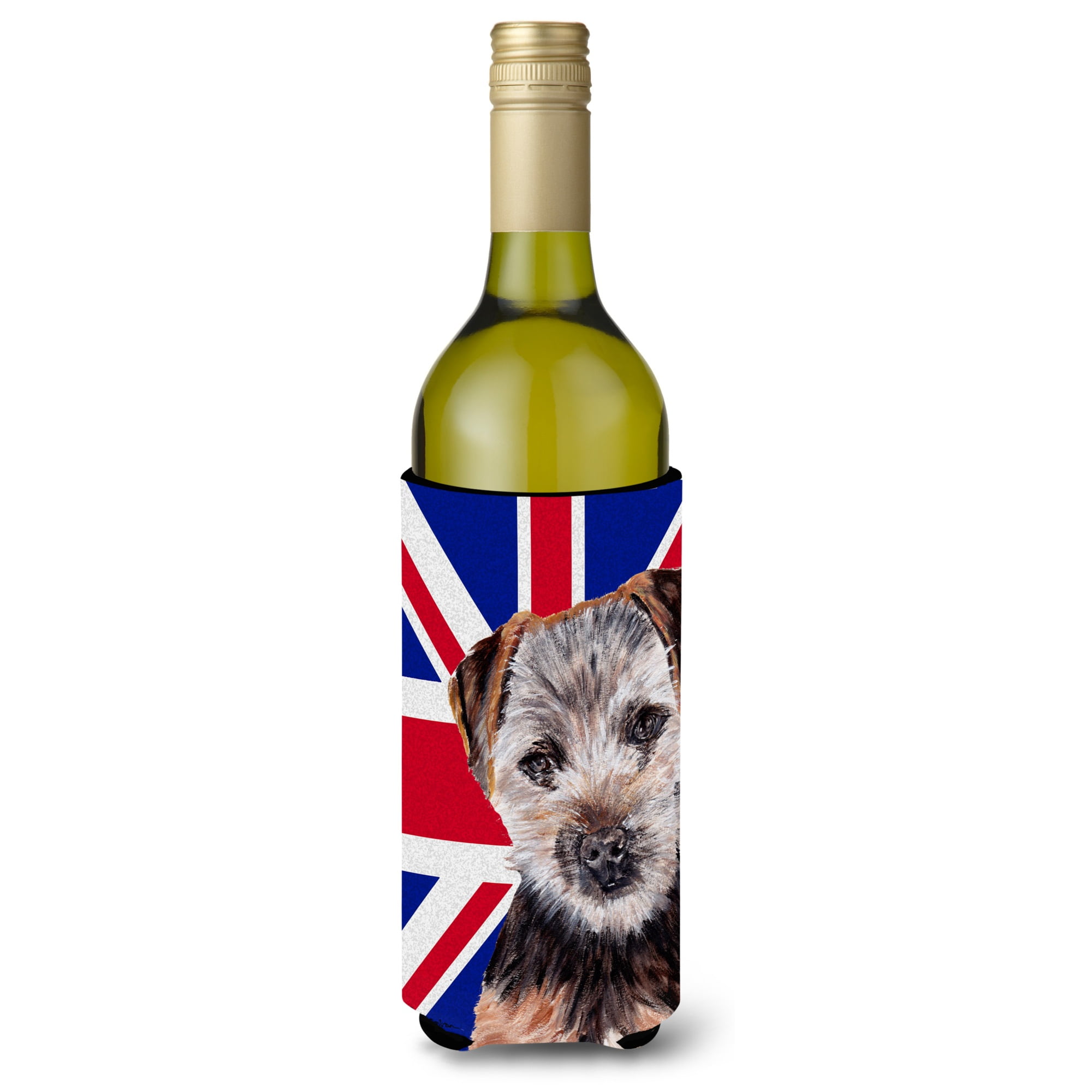 Norfolk Terrier Puppy With English Union Jack British Flag Wine Bottle Beverage Insulator Hugger Sc9876literk Walmart Com Walmart Com