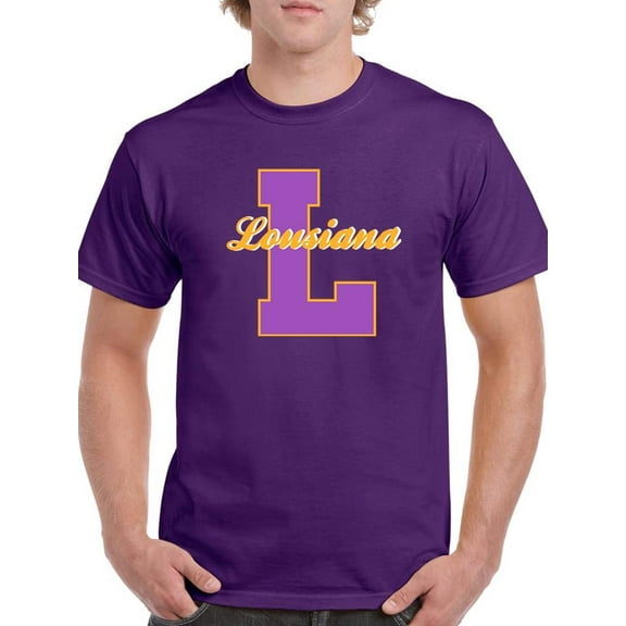 Vintage College Louisiana T-Shirt Men -Image by Shutterstock, Male XX-Large