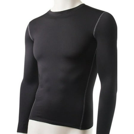EFINNY Mens Inner Velvet Compression Layer Winter Warm Tight Long Sleeve Thermal Underwear Sports