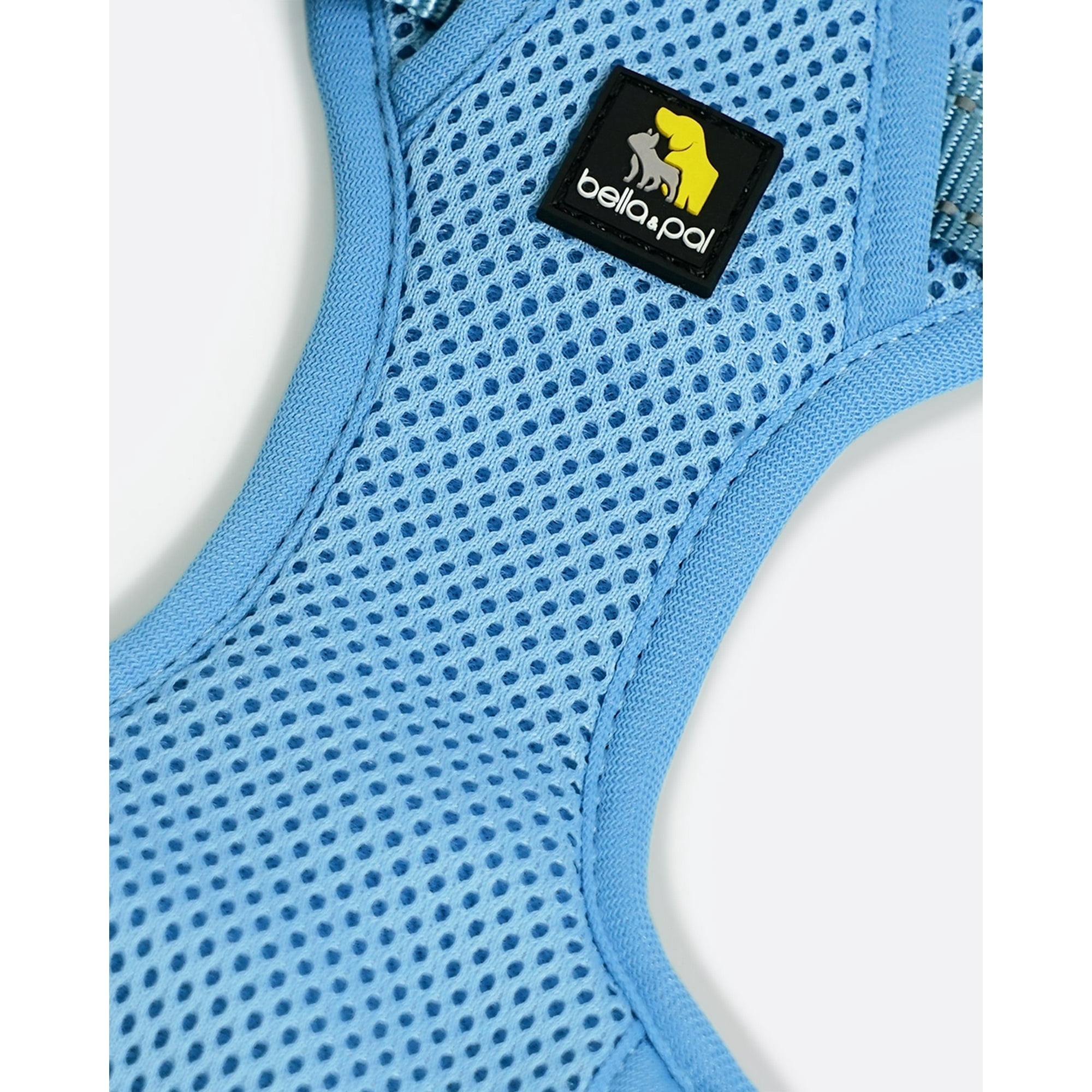 BELLA & PAL Puppy Harness, Dog Harness Small Sized Dog, No Pull Dog Harness, Dog Harness for Small Dogs, Step in Harness for Extra Small Dogs, Sky Blue, XL