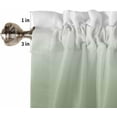 thumbnail image 5 of 3-Piece Kitchen Curtains and Valances Set Sage Green Watercolor Rod Pocket Soft Kitchen Curtain Set Washable Kitchen Window Curtains Set Abstract Gradient Texture, 5 of 6
