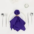 thumbnail image 4 of Balsa Circle 5 Purple Premium 20x20 in Scuba Polyester Dinner Table Cloth Napkins Party Events Decorations Supplies, 4 of 8