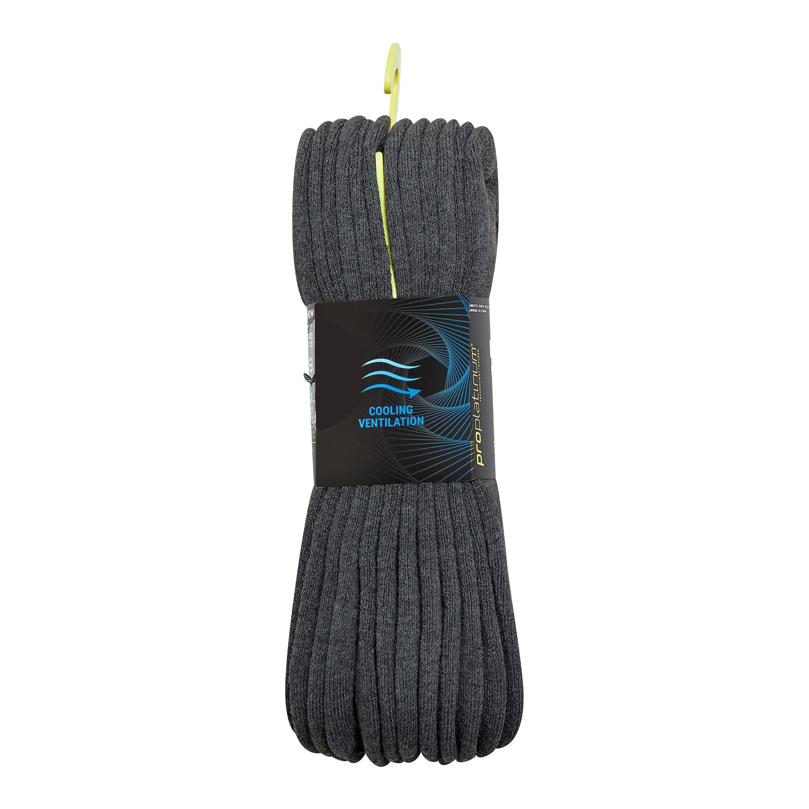 AND1 Men's Socks, Performance Cushion No Show Socks, 6-Pack