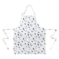 thumbnail image 2 of Pioneer Flower Floral Print Pattern Apron for Women and Men, Cotton Linen Waterproof with Pockets, Adjustable, 33x27 Inch for Kitchen, Gardening, BBQ, Salon, 2 of 6