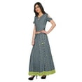 thumbnail image 3 of Moomaya Printed Ethnic Wear Long Skirt And Cold Shoulder Crop Top Set For Girls, 3 of 6