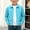 Light Blue, variant on Weatherproof Jacket for Boys Girls Fall Solid Color Casual Lightweight Long Sleeve Turn-Down Collar Soft Shell Outdoor Hooded Cardigan Jackets Blue 7-8 Years
