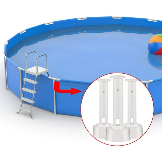 Leutsin 24Pcs Plastic Pool Joint Pins 2.75Inch Extra Rubber Seals Pool Replacement Parts