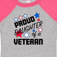 thumbnail image 4 of Inktastic Proud Daughter of a Veteran Veterans Day Girls Baby Bodysuit, 4 of 5