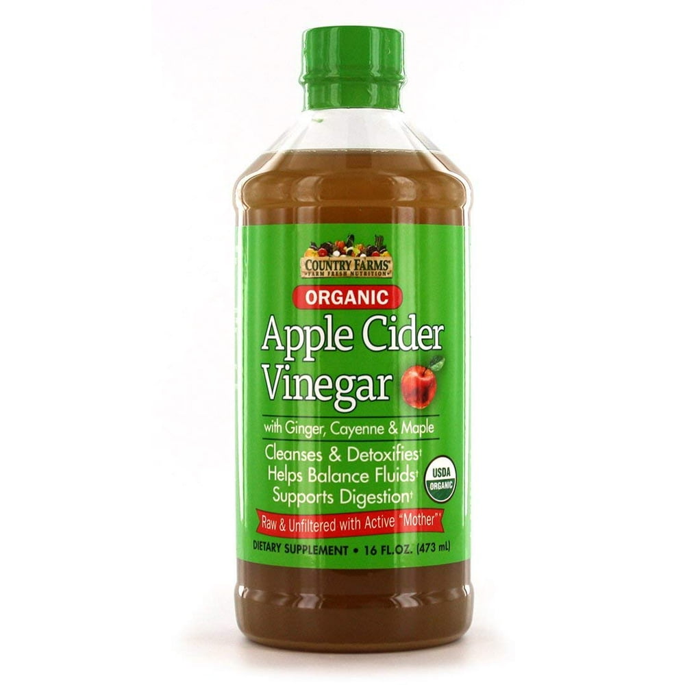 2 Pack Country Farms Apple Cider Vinegar Tonic with MOTHER 16 ounces each
