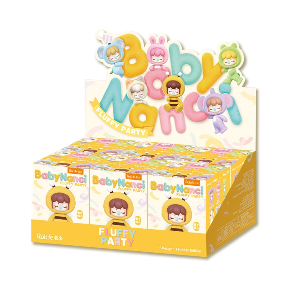 Rolife BabyNanci Fluffy Party 6Pcs Surprise Figure Dolls Blind Box Handmade Decoration Surprise Box Children's Christmas Gifts
