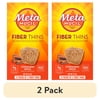 (2 pack) Metamucil Fiber Supplement Chewable Thins, Fiber Powder Food, Cinnamon Spice, 12 Count