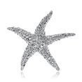 thumbnail image 1 of Silver Rhinestone Starfish Brooch Pin Women's Jewelry, 1 of 5