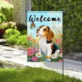 thumbnail image 6 of ADALE Welcome Garden Flag Double Sided Cute Beagle Dog Flowers Seasonal Spring Small Flags For Outside Outdoor Decor Yard Farmhouse Holiday Spring Summer Decorations Yard Flags (Size 12x18in/30x45cm), 6 of 6