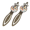 thumbnail image 2 of Bowling Vintage Copper Crown-Shaped Bookmarks: Stainless Steel Material, Gift for Book Lovers and Readers - Set of Two Bookmarks, 2 of 5