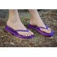 thumbnail image 2 of HUGGOES Lilac Natural Rubber Comfort Flip Flops for Women - Purple/Purple, 2 of 9
