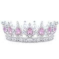 thumbnail image 4 of kurtrusly Rustproof And Anti-corrosion For Medieval Or Cosplay Metallic Luster Wedding Hair Crown Tiaras Silver + pink 5Set, 4 of 6