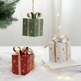 thumbnail image 2 of Todaioua Christmas Hanging Decorations, Metal Shiny Mini Boxes Ornaments, Christmas Tree Decoration,Metal Ornaments, for Christmas Tree Hanging Decorations, 2 of 5
