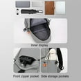 thumbnail image 5 of Moocorvic Waterproof Strap Bag Crossbody Backpack Strap Backpack Hiking Backpack Multipurpose Crossbody Chest Bag Sling Backpack Shoulder Bag(Canvas 13''), 5 of 9