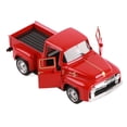 thumbnail image 1 of Navidad camión rojo vintage metal coche fresco durable metal vacaciones camión mesa adorno decoración, 1 of 9