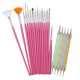 thumbnail image 1 of 20pcs mujeres Nail Art Design Set Dotting Painting Drawing Polish Brush Pen Herramientas Rosado Sunnimix Arte del clavo polaco Recogida barniz cepillo de la pluma de dibujo, 1 of 8