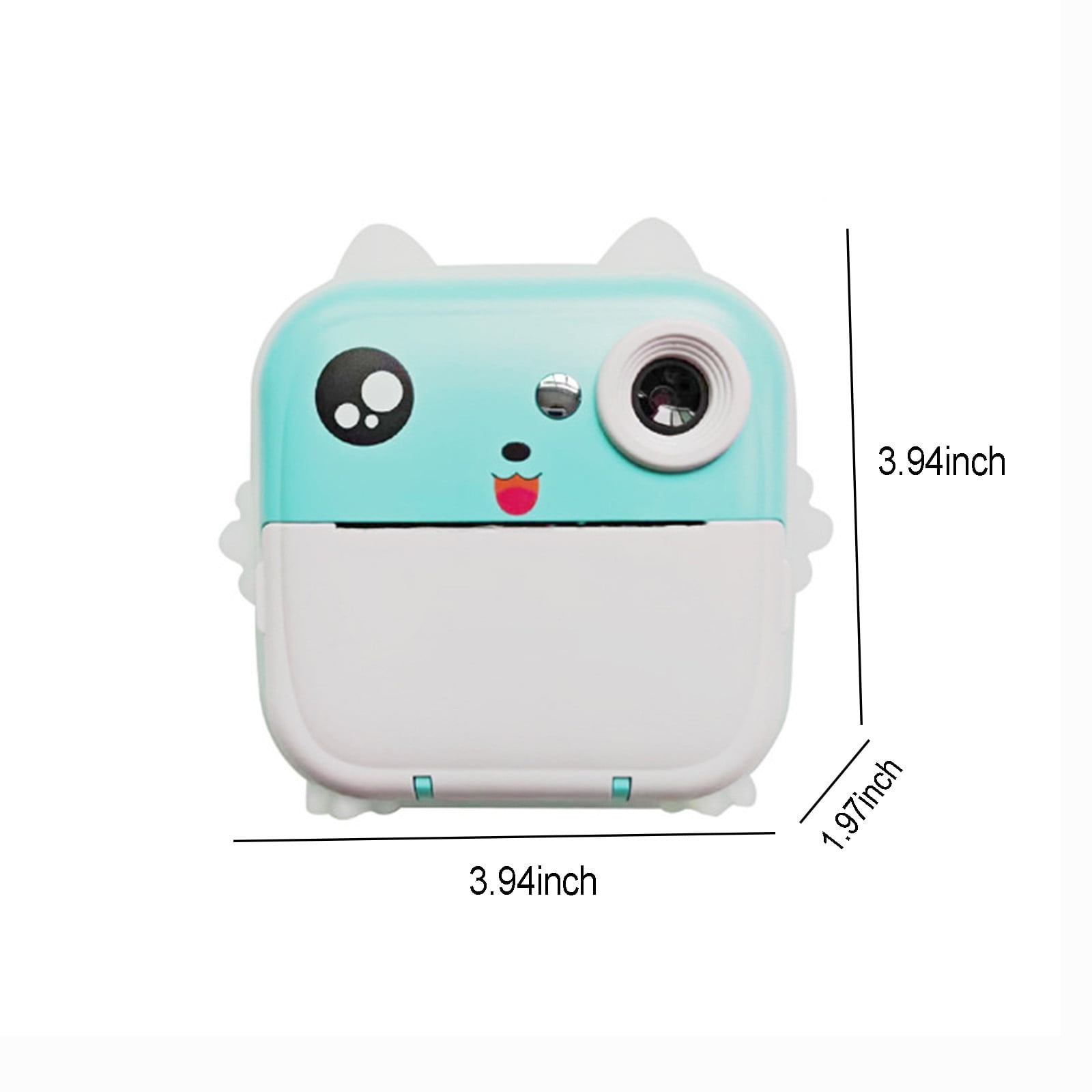 Tarmeek Instant Print Camera for Kids, 1080P HD Digital Camera with Inkless Thermal Printing, 12MP Dual Camera, Portable Photo Camera with Rotatable Lens, Compact Mini Camera for Teens (Blue)