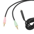 thumbnail image 3 of TISHITA 3.5mm Audio Headph Splitter Replacement Connector AUX Cable Adapter Extension for PC, 3 of 3