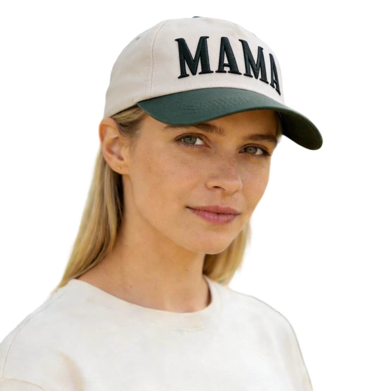 itvber Womens Mama Trucker Hat, Vintage Embroidered Mom  display picture 3